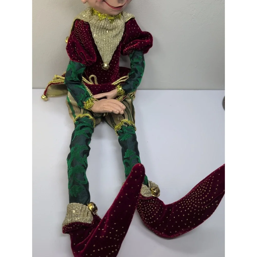 Elf PIXIE‎ DOLL FARIES Christmas Poseable Elf Wire Frame 30